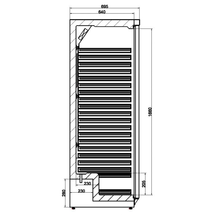 CombiSteel Solid Door Commercial Fridge 1 White Door 570 Litre - ChillCooler