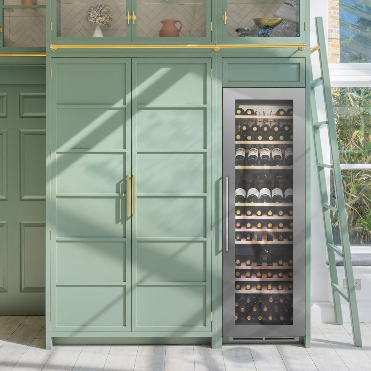 Caple WC1792 Tall InColumn Triple Zone Stainless Steel Wine Cooler