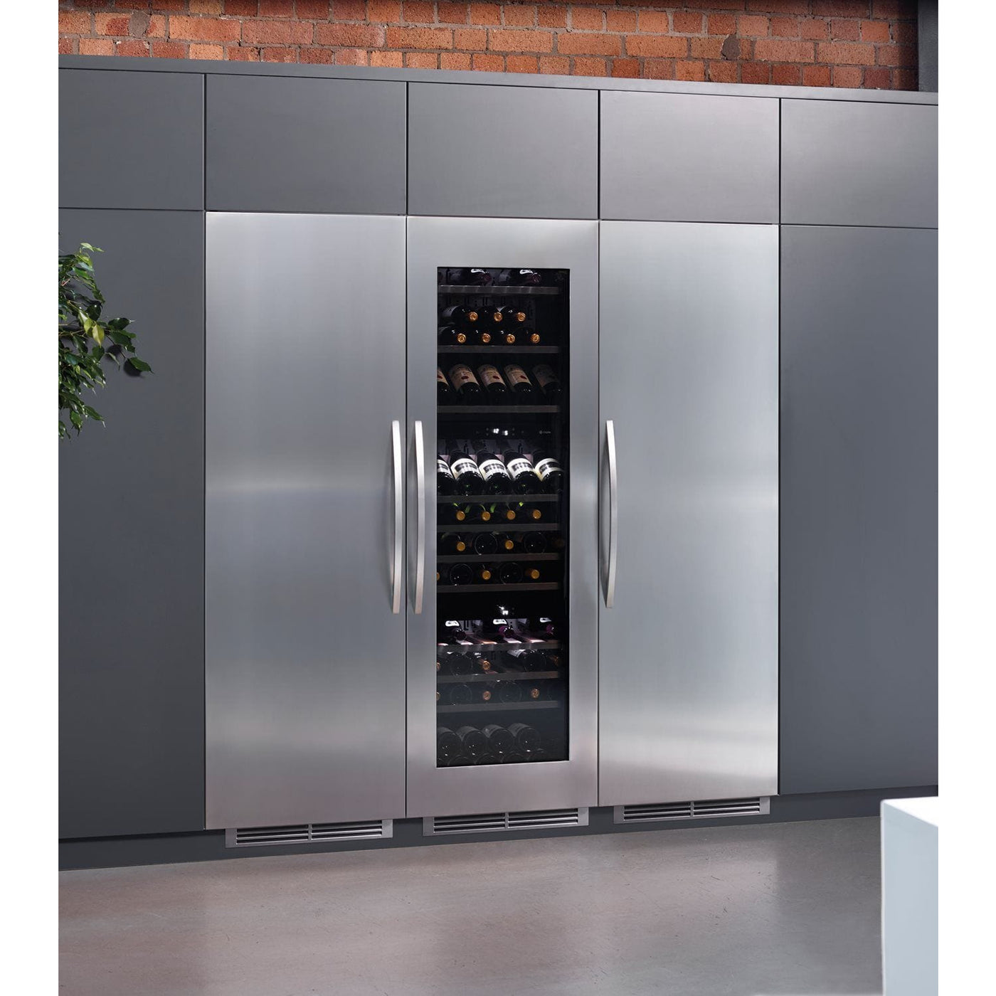 Caple WC1792 PACK Wine Cooler Fridge And Freezer Combo Fridge With